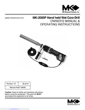 MK Diamond Products MK-130/3 Owner's Manual & Operating Instructions