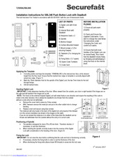 Securefast SBL340 Installation Instructions