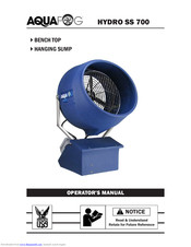 Aquafog HYDRO SS 700 Operator's Manual