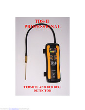 Termite detection systems TDS-II Operator's Manual