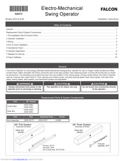 Falcon 8230 Installation Instructions Manual
