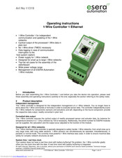 esera automation 11319 Operating Instructions