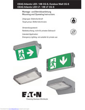 CEAG Atlantic LED CG-S Operating Instructions Manual