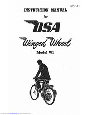 BSA Winged Wheel W1 Instruction Manual