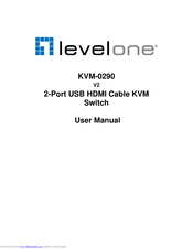 LevelOne KVM-0290 User Manual