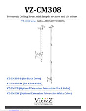 ViewZ VZ-CM308-B Installation Instructions Manual