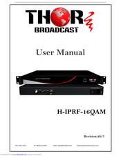 Thor Broadcast H-IPRF-16QAM User Manual