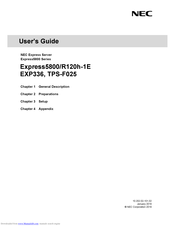NEC Express5800/R120h-1E User Manual