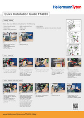 HellermannTyton TT4030 Quick Installation Manual