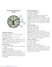 Frederique Constant FC-396 Operating Instructions