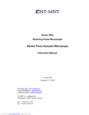 NT-MDT Solver PRO Instruction Manual