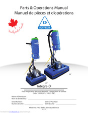 Dustbane Integra-D 19937 Operation Manual