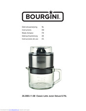 Bourgini 20.2003.11.00 Instructions Manual