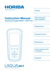 horiba OM-71G Instruction Manual