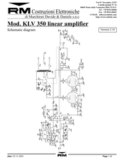 Rm KLV 350 Schematic Diagram