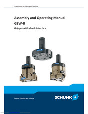 SCHUNK GSW-B 80 Assembly And Operating Manual