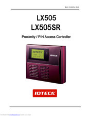 IDTECH LX505SR Quick Installation Manual