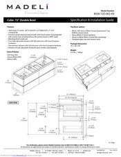 Madeli B500-72D-002 series Specification & Installation Manual