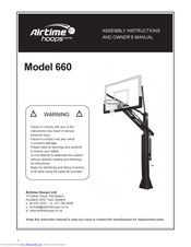 AirTime Hoops 660 Owner's Manual