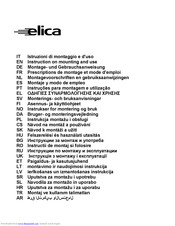 ELICA Elite 26 series Instruction On Mounting And Use Manual