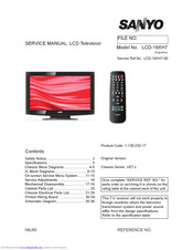 Sanyo LCD-19XH7 Service Manual