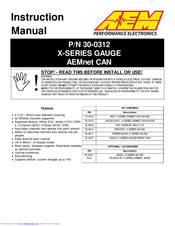 AEM 30-0312 Instruction Manual