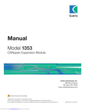 Curtis 1353 User Manual
