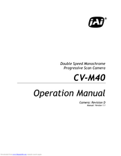 Iai CV-M40 Operating Manual