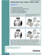 Siemens SITRANS MAG 3100P Quick Start Manuals