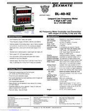 Texmate DL-40-HZ User Manual