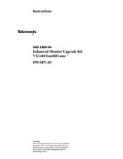 Tektronix IntelliFrame VX1410 Instructions Manual