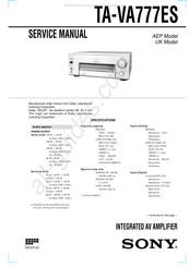 Sony TA-VA777ES Service Manual