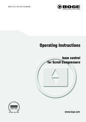 Boge base control Operating Instructions Manual