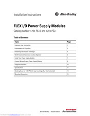 Allen-bradley 1794-PS13 Manuals | ManualsLib