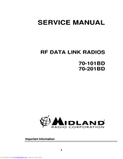 Midland Radio Corporation 70-201BD Service Manual