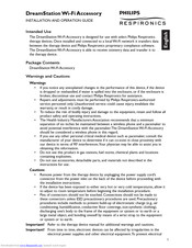 Respironics DreamStation Wi-Fi Accessory Installation And Operation Manual