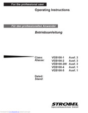 Strobel VEB100-1 Operating Instructions Manual