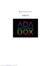 Adafruit adabox 010 Manual