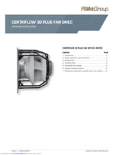 FläktGroup CENTRIFLOW 3D PLUG FAN GMEC Operating Instructions Manual