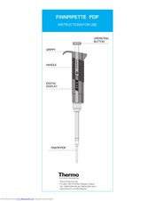 Thermo Scientific FINNPIPETTE PDP Instructions For Use Manual