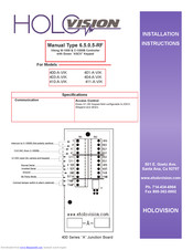 Holovision 400-A-VIK Installation Instructions Manual