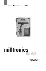 Siemens Milltronics SF 500 Instruction Manual