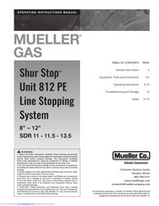 MUELLER CO. ShurStop 812 PE Operating And Instruction Manual