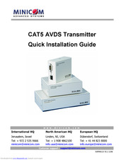 Minicom 1VS22036 Quick Installation Manual