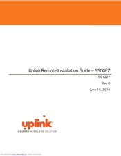 Sierra Wireless Uplink Remote 5500EZ Installation Manual
