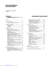 GE Interlogix CONCORD Express Installation Instructions Manual
