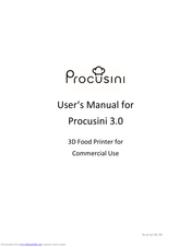 Procusini 3.0 User Manual