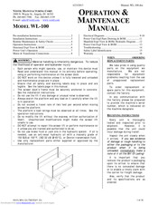 Vestil WL-100 Operation & Maintenance Manual