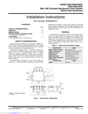 Carrier 40WAU Series Installation Instructions