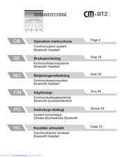 HumanTechnik CM-BT2 Operation Instructions Manual